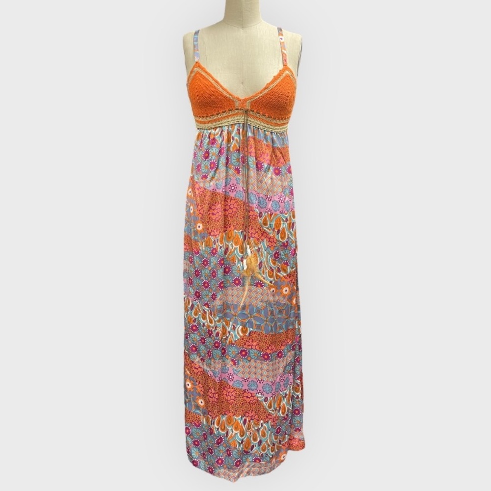 New Vintage Silk Boho Dress
